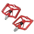 thumbnail image 3 of Pedales de bicicleta de montaña Sailing de 2 piezas antideslizantes de aleación de aluminio color rojo, 3 of 10