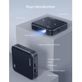 thumbnail image 5 of Mini Movie Projector WiFi Bluetooth 1080P Supported, LCD3.0 Compatible with PC/Phone Projector, 5 of 9