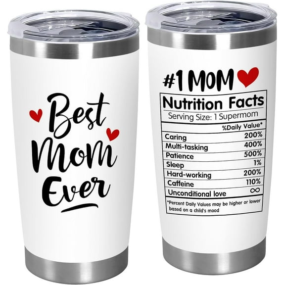 Mothers Day Gifts For Mom From Daughter Son - 20 Oz Stainless Steel Insulated Coffee Tumbler With Lid - Mom Birthday Gifts For Women Mama Stepmom Mother-In-Law Grandma
