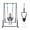 Black, variant on Slevoo 2-in-1 Baby Jumper and Swing, Baby Jumper for 6 Months to 6 Years with Portable Quick Foldable Stand, Adjustable Strap & Soft Padded Seat, Gray