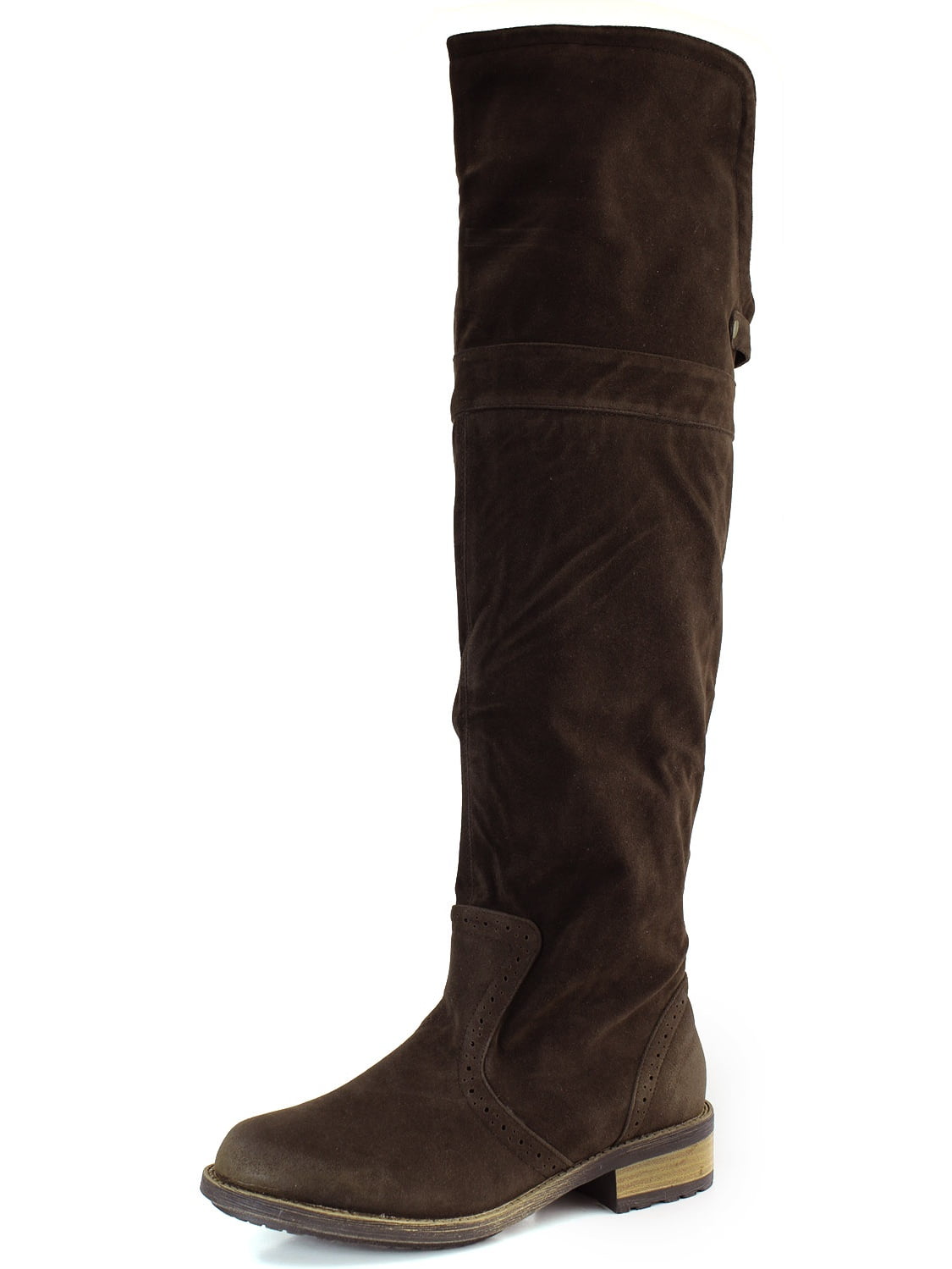 fold down knee high boots