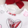thumbnail image 7 of mgoYE Baby Girl Clothes Baby Girls Summer Outfit Bow Print Ruffle Romper Suspender Tutu Skirt Headband 3PCS Infant Toddler Summer Dresses(Red,0-3 Months), 7 of 7