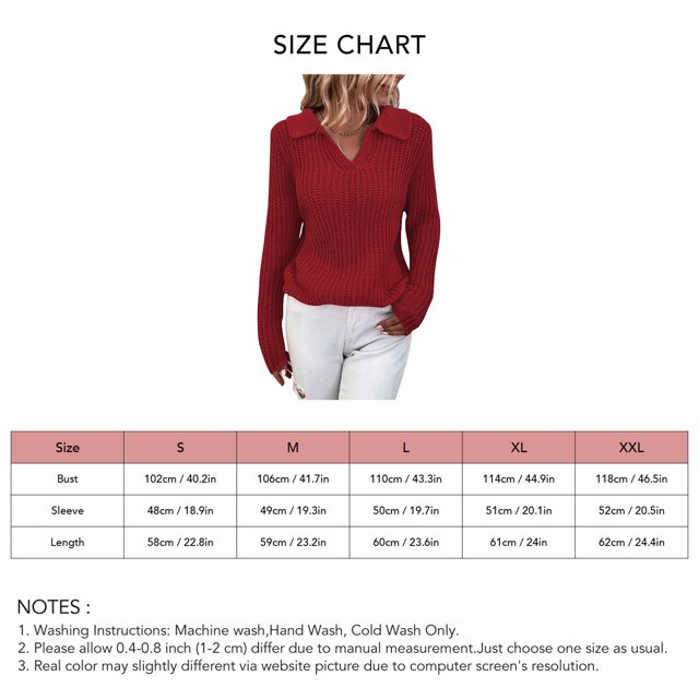 Women's Knitted Sweater, Fashion Slim Women's Lapel Sweater Comfortable For Home Office