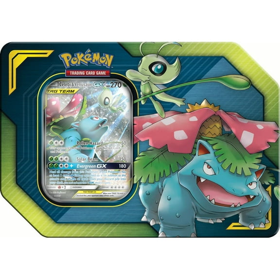Pokemon GX Tag Team Celebi & Venusaur-GX Collector Tin