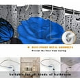 thumbnail image 5 of Blue Rose Shower Curtain Sets with Non-Slip Rugs, Toilet Lid Cover and Bath Mat, Nautical Ocean Shower Curtains with 12 Hook s, Durable Waterproof Bath Curtain (Blue Rose)…, 5 of 9