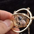 thumbnail image 4 of Hermione Time Turner Necklace Wizard Falcon Horcrux Hourglass Pendant, 4 of 5