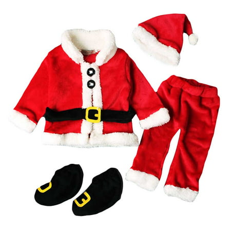 Fancyleo Baby Christmas Costume Christmas Costume Girl Child Santa Claus Clothes Christmas Cosplay Party Costume