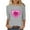 NQR1-Valentine's Day-Gray, variant on VKOYWKM Valentine's Day Heart Shirts for Women Cute Graphic Tees Tops 3/4 Sleeve Casual Spring Clothes Loose Fit Crew Neck Valentine Shirt