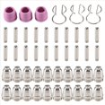 thumbnail image 1 of 46 piezas para kit de consumibles para cortadora de plasma WSD-60 -55 -60: boquilla, punta, electrodos, tapa protectora de 1,0 mm, 1 of 5