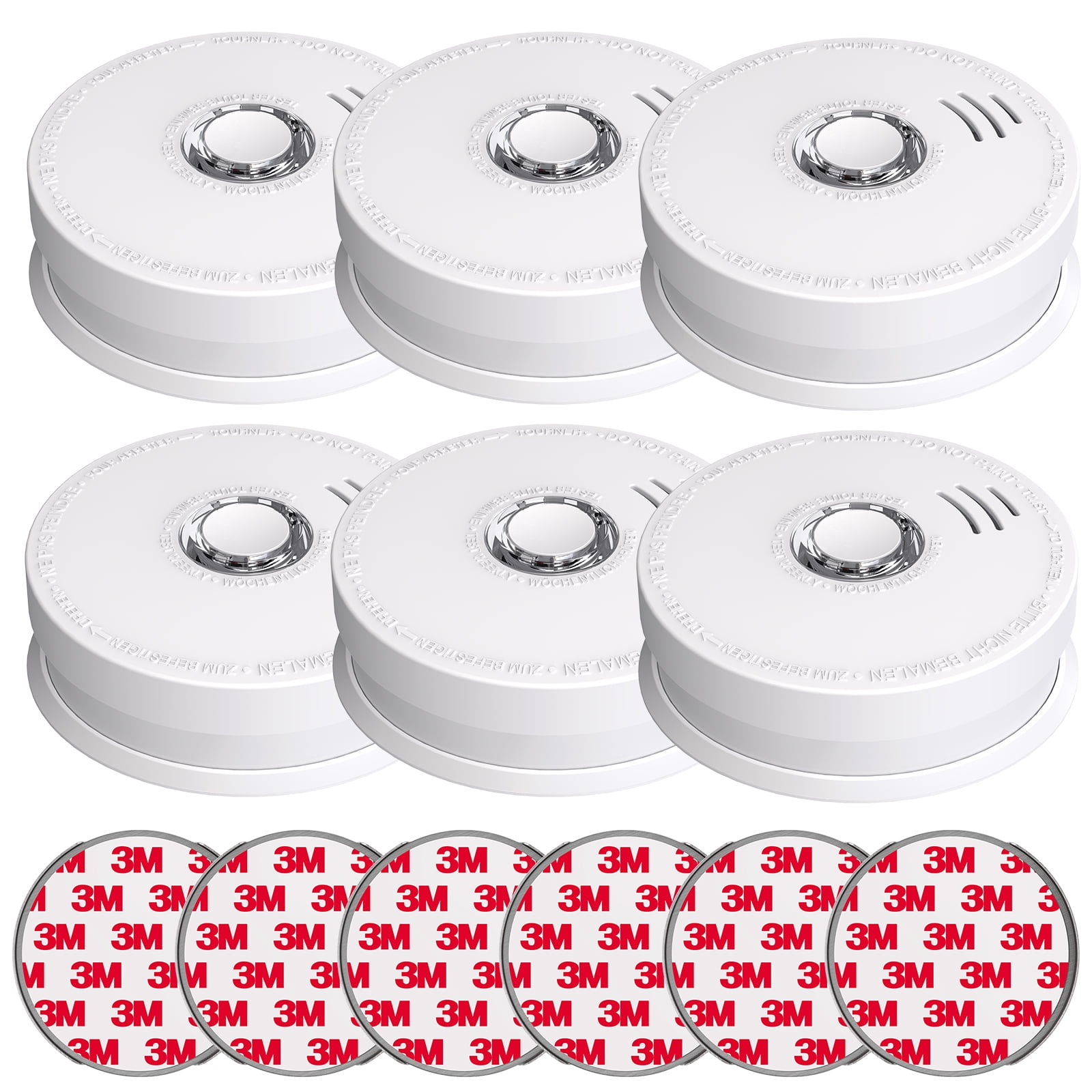 SITERWELL 10 Years Life Photoelectric Smoke Alarm Replacable 9V