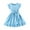 Light Blue, variant on Toddler Girls Knit Dress Kids Ruffles Sleeveless Casual Dresses Little Girls Summer Beach Vacation Sundress 4-7Y