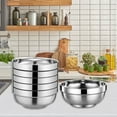 thumbnail image 3 of Set Of 10 Multipurpose Steel Rice Bowls Extra Thick Wall Front Ideal For Daily Meals Parties, 3 of 12
