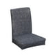 thumbnail image 3 of Funda elástica para asiento de silla, funda para taburete de comedor, para cocina y salón Gris oscuro, 3 of 7