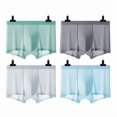 thumbnail image 1 of 4 calzoncillos bóxer de seda helada para hombre, sexys y transparentes, sin marcas., 1 of 3