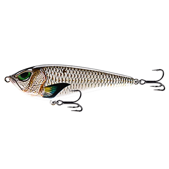 Graflsoa 13cm/5.1in 40.5g/1.4oz Sinkable Pike Fishing Lure, Premium ABS Hard Bait with 3D Lifelike Eyes, Sharp High-Strength Hooks & Realistic Swimming Action for Freshwater Saltwater Fishing -