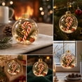 thumbnail image 3 of Christmas Lighted Decorative Ball, LED Glowing Ornament for Tree Window Ceiling Porch, Battery Powered Festive Light Ball for Holiday Party Home Ambiance Enhancement,Z019, 3 of 7
