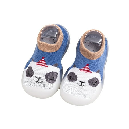 

QWERTYU Toddler Child Girl s Boy Non-Slip Elastic Slippers Floor Socks for Infant Baby Girl Boy Cartoon Spring Summer Fall First Walkers Shoes 6M-2.5Y
