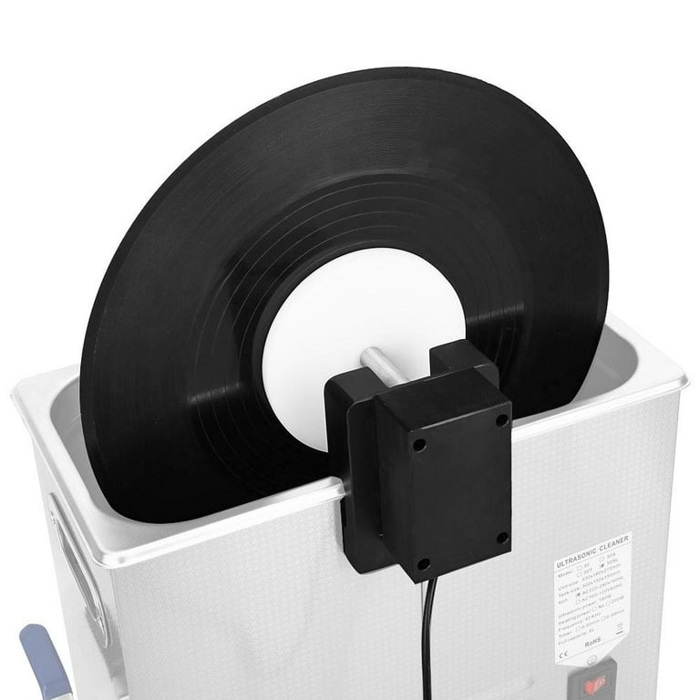 VEVOR Ultrasonic Vinyl Record Cleaner 6L 40kHz Vinyl Ultrasonic Cleaning  Machine Knob Control Record Ultrasonic Cleaner 4 Records Vinyl Sonic  Cleaner