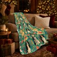 thumbnail image 3 of Autumn Pumpkin Dog Floral Pattern, Cozy Pet Portrait Pattern, Warm Flannel Blanket for Living Room and Reading Nook, Dog Lovers Thanksgiving Gift, Pet Lover Home Decor, 3 of 9