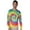 Bright Tiedye, variant on Men's UPF 50+ Long Sleeve Sun Shirt, Quick-Dry UV Protection Rash Guard Mint, XXL