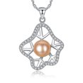 thumbnail image 1 of 8-8.5 MM Perla Colgante 925 Collar de Plata Mujer Noble Sincero Electrónica, 1 of 5