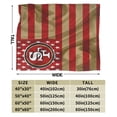 thumbnail image 2 of Manta de microfibra ultrasuave de los San Francisco 49ers, manta de microfibra de lujo para todas las estaciones, cálida para ropa de cama, sofá y viajes., 2 of 5