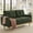 Green, variant on 67.7''Mid-Century Modern Sofa Couch, Upholstered Tufted Loveseat Sofa with Solid Wood Legs, 2 Seat Small Couch with Thick Padded Cushions Comfy Couches for Small Spaces Bedroom Living Room, Green