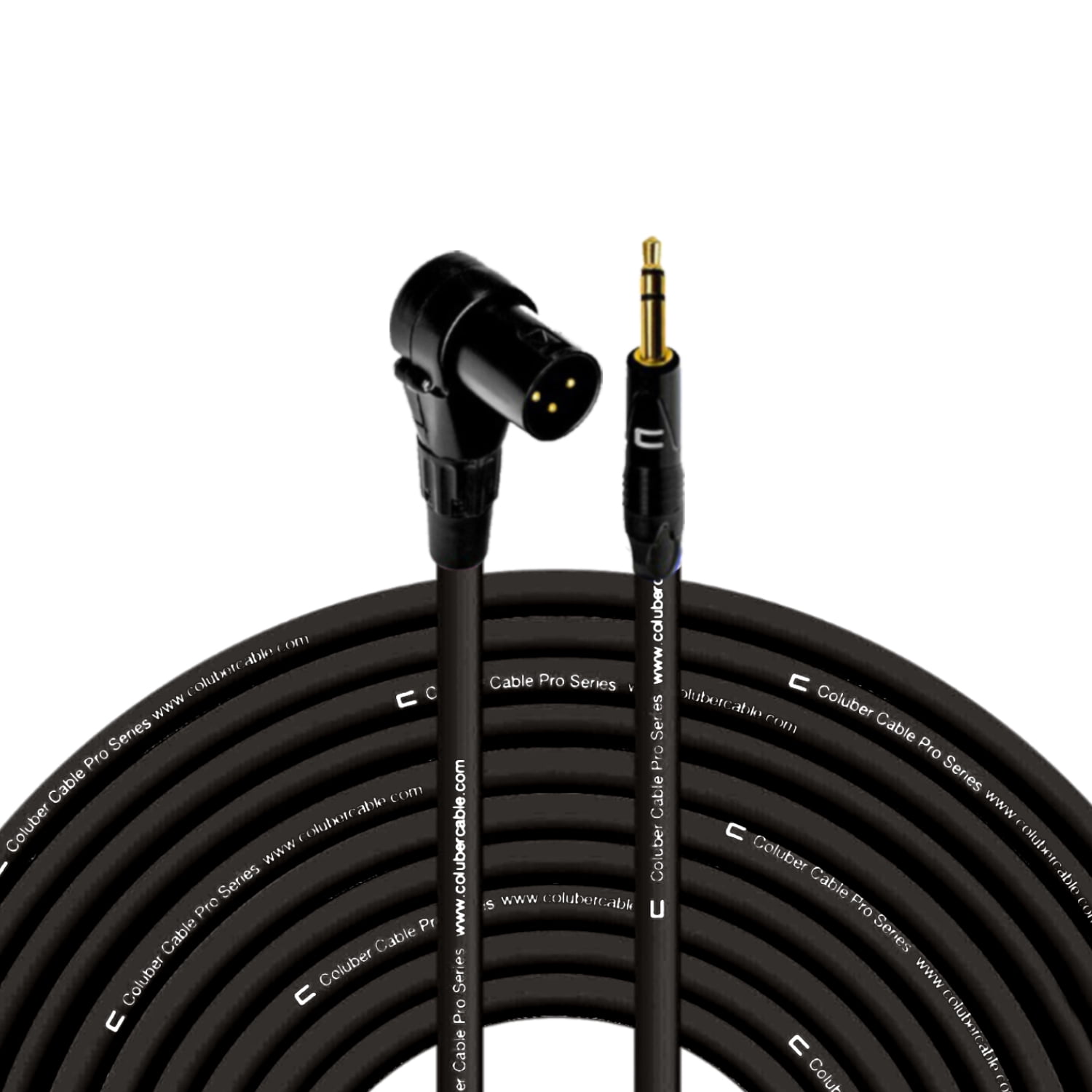Columber Cable - Right Angle 3-Pin XLR Male to 3.5 TRS Male 3-Pin ...