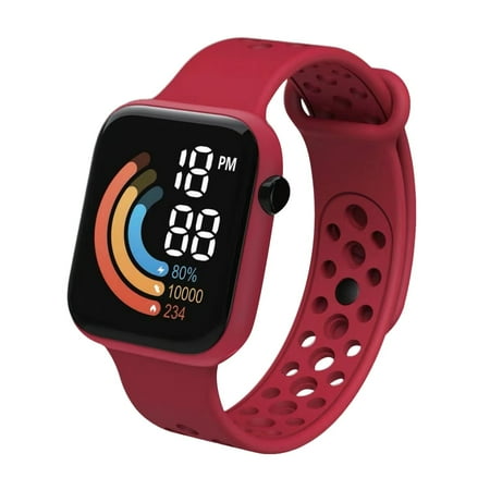 WEIXF Student's Internet LED Electronic Watch Astronaut Square Electronic Watch Student Watch Function And Good Looking Student Watch A Teen Smart Watch with Games for Teens Watch for