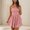 Pink, variant on Xihbxyly Dress for Women Fashion Solid Color Off the Shoulder Mid-Length Dress Quick Dry Slim Fit Sleeveless Sundress