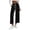#16Black, variant on MYAOYI Womens Straight Leg Drawstring Pants - Relaxed Casual Everyday Trousers
