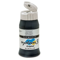 Daler-Rowney Original System 3 Acrylic, 500ml Bottle, Process Black