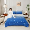 thumbnail image 4 of Castle Fairy Gradient Glitter Print Full Size Comforter Sets,Abstract Ombre Bedding Sets, 4 of 8