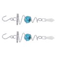 thumbnail image 2 of Gazing Ball Spiral Tail Wind Spinner,2Pcs Gazing Ball Spiral Gazing Ball Spiral Tail Wind Spinner Stabilizer Stainless Steel Wind Chimes Highly Versatile, 2 of 12