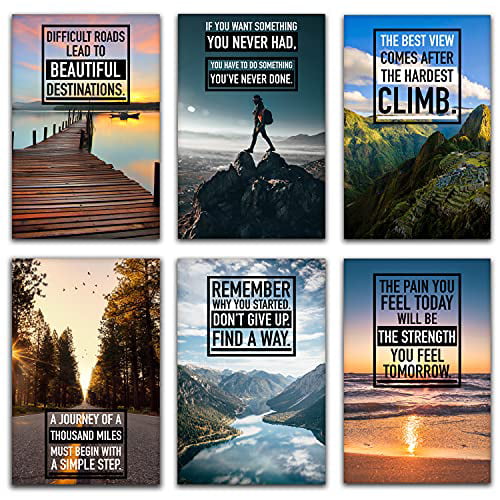 Inspirational Prints Motivational Posters home decor Funny office Wall Art 