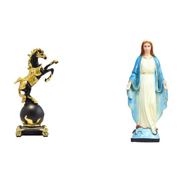 Figura de escritorio,Estante de estatua de caballo para escritorio,oficina,decoración del hogar,Figura decorativa de escritorio de resina para decoración del hogar,Estatua