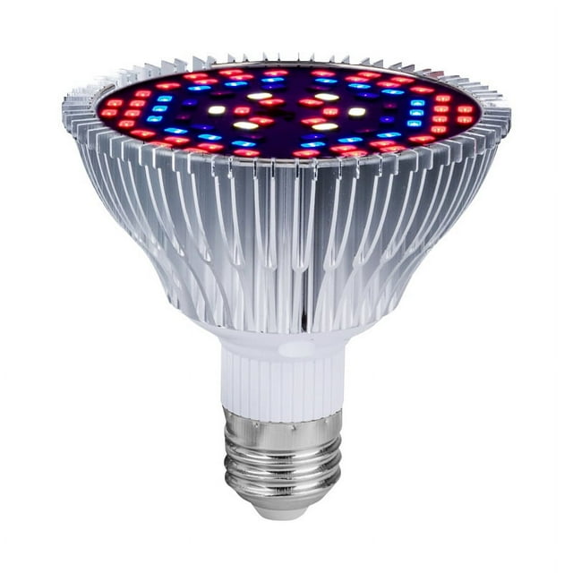 Bombilla de cultivo E27 de 30 W y 40 LED para plantas, flores y verduras de interior, con 7 longitudes de onda, CA 85-265 V.