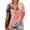 UE-Pink Tie Dye, variant on TIYOMI Floral Plus Size Tops Womens Short Sleeve Summer T-Shirts V-Neck Basic Pullover Casual Blouses 2XL 18W 20W