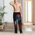 thumbnail image 2 of Kdxio Colorful Betta Fish Print Men's Sleep Pajama Pant Lounge Pants with Pockets-X-Large, 2 of 6
