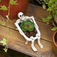 thumbnail image 4 of Halloween Skeleton in Bathtub Figurine, Spooky Resin Skeleton Statue for Haunted House Party Decor, Unique Tabletop Ornament, 4 of 7
