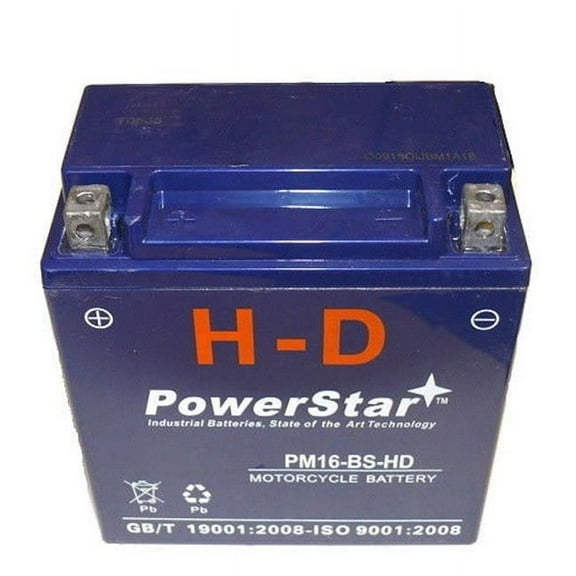 BatteryJack  PowerStar 16 - BS, YTX16 - BS PTX16 - BS Motorcycle Battery