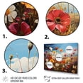 thumbnail image 3 of Designart "Symphony of Wildflowers in the Field I" Floral Metal Wall Décor Set, 3 of 5