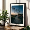 thumbnail image 4 of La Jolla Palms 03 - La Jolla California Photography Black Framed Wall Art Print 20 x 30 inches, 4 of 8
