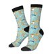 thumbnail image 1 of Fotbe Cute Dogs Corgi Calcetas Largas con Estampado para Hombre y Mujer – Calcetas de Compresión Transpirables y Elásticas, Viajar y Uso Diario Talla 5-11, 1 of 6