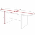 thumbnail image 3 of Regency Legacy 71" Racetrack Conference Table with Power Data Grommet- Mahogany, 3 of 7