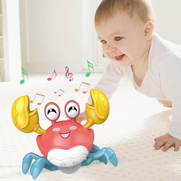 For Kids Crawling Toys Crawling Crab Music LED Light Baby Interaction Toy Baby Boys And Girls Birthday Gifts Puzzle Toys heqiyong LED