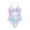 a-Sky Blue249, variant on VNKIDY Girls Kids One Piece Swimsuit Pastel Gingham Print Hollow Design Bow Decor Adjustable Spaghetti Straps Swimwear For Beach Pool Summer Vacation Sky Blue 7-8 Years
