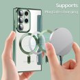 thumbnail image 4 of Samsung Magsafe Series | Business Type Electroplated Magnetic Flip Leather Case,iPhone 14 Pro Max, 4 of 5
