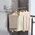 thumbnail image 3 of 50-100cm Suction Cup Adjustable Towel Rack, Economical Self Stick Bathroom Towel Holders, Towel Rod Size from 19 Inch to 39 Inch Single Rack Hanger for Kitchen(White), 3 of 10