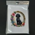 thumbnail image 3 of Black Poodle and Flowers Greeting Cards and Envelopes Pack of 8 7 in x 5 in, 3 of 3